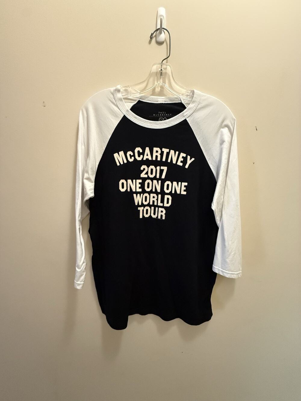 Paul Mccartney Concert T-shirt Raglan 2017. Sz L